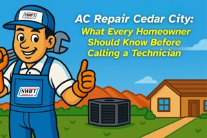 Swift technician providing AC repair in Cedar City