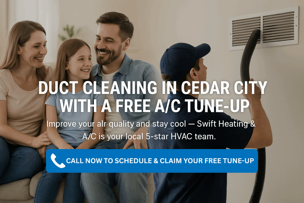 Duct Cleaning Cedar City | Free A/C Tune-Up with Swift HVAC