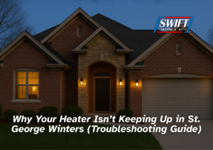 heater not keeping up St George home exterior in winter