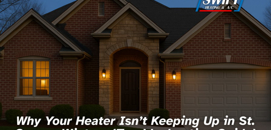 heater not keeping up St George home exterior in winter