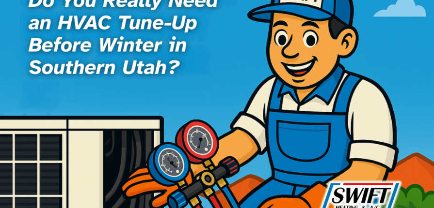 HVAC maintenance Southern Utah technician performing winter tune-up